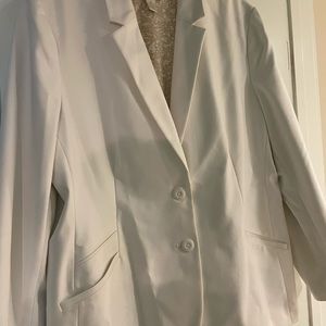 Beautifully lined white blazer